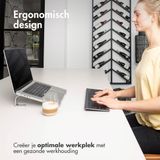 Accezz Draadloos Toetsenbord met Bluetooth - QWERTY - Ergonomisch design - Grijs