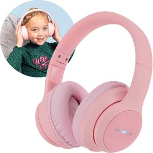 iMoshion Bluetooth Koptelefoon Kinderen Met Led Verlichting - Kinder Hoofdtelefoon - Over Ear - Kindvriendelijk - Roze (Nederlands)