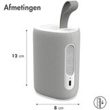 iMoshion Mini Bluetooth Speaker - IPX6 Waterbestendig - Koppelbare Muziek Box - Bereik 10 meter - Wit