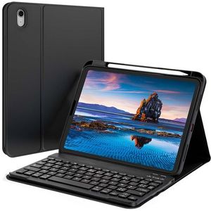 Accezz AZERTY Bluetooth Keyboard Bookcase Geschikt voor de iPad 10 (2022) 10.9 inch - Zwart