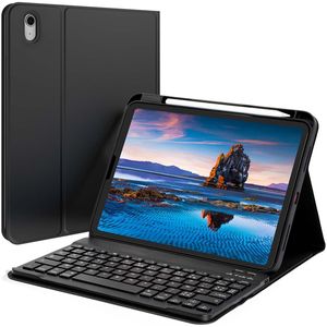 Accezz AZERTY Bluetooth Keyboard Bookcase Geschikt voor de iPad 10 (2022) 10.9 inch - Zwart