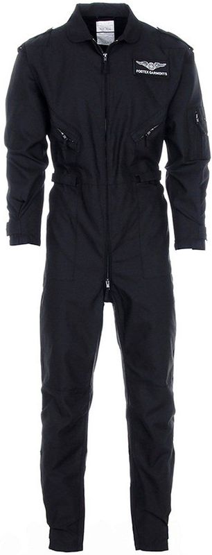 Fostex - Piloten Overall - Zwart - 65% Polyester 35% Katoen