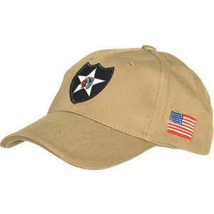 Fostex Garments - Baseball cap 2nd Infantry (kleur: Sand / maat: NVT)