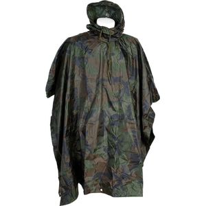 Fostex ripstop poncho woodland camo
