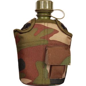 Fosco PVC Veldfles - 1 Liter - Incl Camouflage Hoes