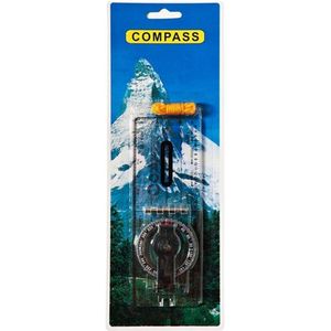 Fosco Kaart Kompas - Transparant - incl Keycord