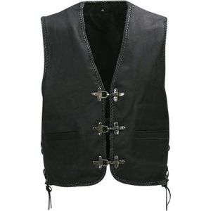 Fostex Garments - X-treme - Biker Vest - Zwart - 100% Leren