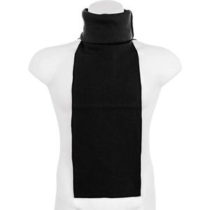 Risalti Thermische nekwarmer voor heren en dames, merinowol, bipack, halsdoek, motorfiets, winter, ademend, naadloos, van merinoswol, hardlopen, skiën, gemaakt in Italië, 2 stuks antraciet - pacific