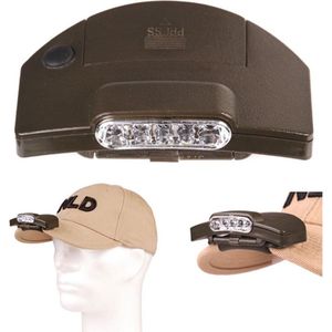 Fosco 5LED cap clip-on - hoofdlamp - groen
