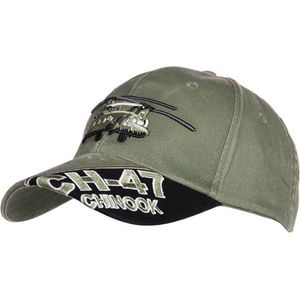 Fostex Garments - Baseball cap CH-47 Chinook stone washed (kleur: Groen / maat: NVT)