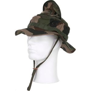 101inc Bush hoed met muskietnet Franse camo