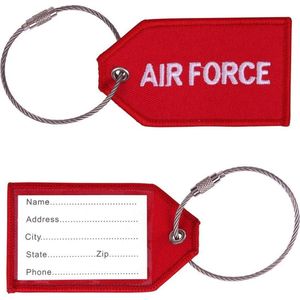 Bagage Label Airforce rood