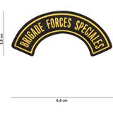 Embleem 3D PVC Brigade Forces Speciales geel #9030