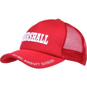 Fostex Garments - Baseball cap Mesh Marshall (kleur: Red / maat: NVT)