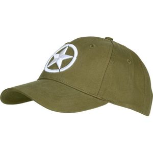 Baseball cap Allied Star WW2 3D. Diverse kleuren (Kleur: Groen)