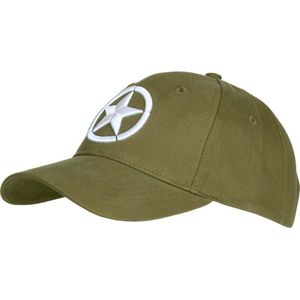 Fostex Garments - Baseball cap Allied Star WWII 3D (kleur: Groen / maat: NVT)
