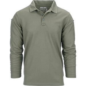 101 INC - Tactical polo Quick Dry long sleeve (kleur: Groen )