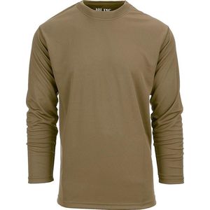 Tactical Longsleeve Quick Dry. Diverse kleuren (Maat: XXXL, Kleur: Coyote)