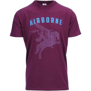 Fostex Garments - T-shirt Airborne Pegasus (kleur: Maroon )