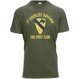 T-shirt - Zwart - 1st Cavalry Division
