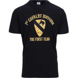 T-shirt - Zwart - 1st Cavalry Division