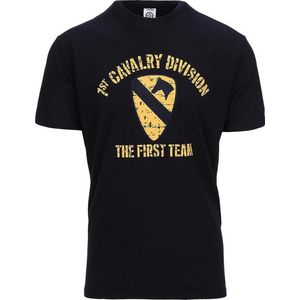 T-shirt - Zwart - 1st Cavalry Division
