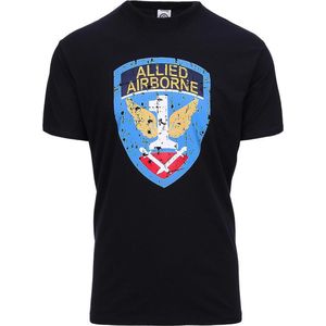 Fostex Garments - T-shirt Allied Airborne (kleur: Zwart )