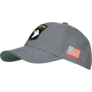Fostex Garments - Baseball cap 101st Airborne (kleur: Grey / maat: NVT)