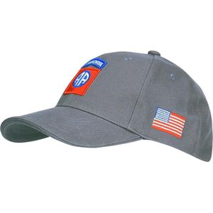 Fostex Garments - Baseball cap 82nd Airborne (kleur: Grey / maat: NVT)