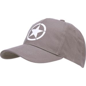 Fostex Garments - Baseball cap Allied Star WWII (kleur: Grey / maat: NVT)