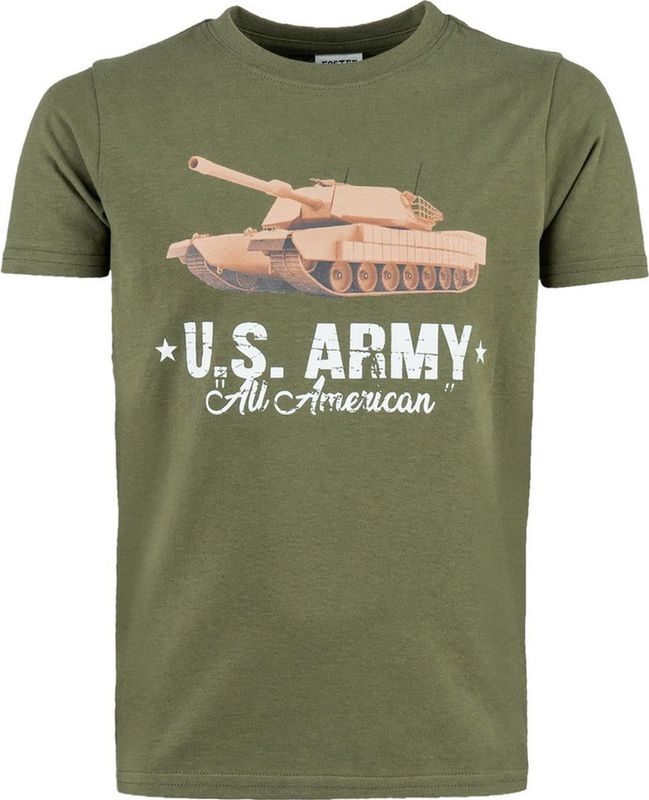 Kinder T-shirt - Levendig Groen - U.S. Army - Tank