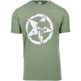 T-shirt - Groen - Allied Star - Punisher