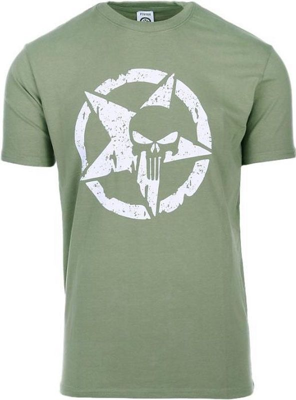 T-shirt - Groen - Allied Star - Punisher