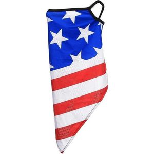 Gezichtsmasker met oorlus USA grote ster