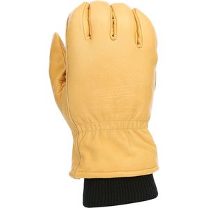 Fostex Garments - Leather outdoor gloves (kleur: Yellow / maat: XS)