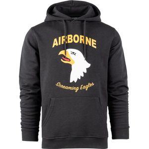 Hoodie - 101st Airborne Eagle - Comfortabele Hoodie - Zwart