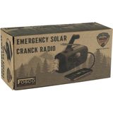 Fosco - Noodradio - Groen - Opwindbaar en Zonne-energie - 2000 mAh Accu