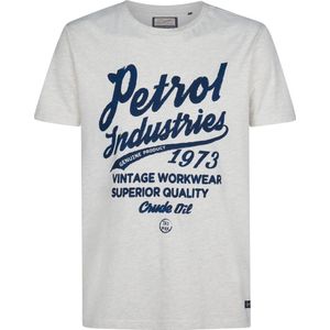Petrol Industries - Heren Artwork T-shirt Workwear - Wit