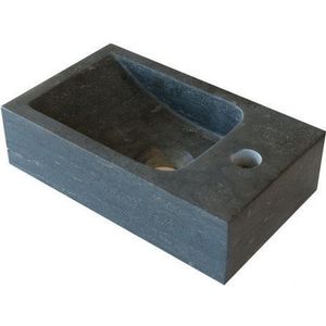 Hardstenen fontein Mini met kraangat rechts 18x30x8 cm