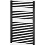 Designradiator bws nile gobi 160x60 cm zwart zijaansluiting