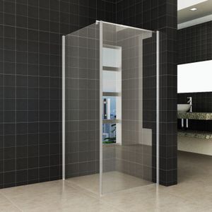 Douchecabine wiesbaden eco-modulair deurgedeelte 100x195 cm helder glas