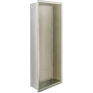 Sanilux - Inbouwnis - Geborsteld RVS - 30x60 cm - Inbouwdiepte 7 cm
