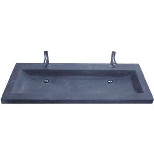 Wasblad Sanilux Trend Stone 120x47x5cm Natuursteen (met 2 kraangaten)