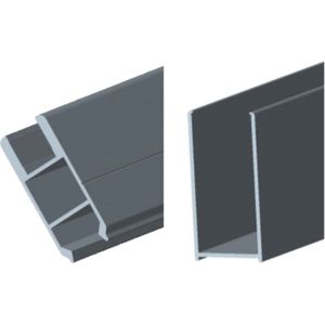 Aluminium Muurprofiel Best Design Voor Inloopdouche Erico Voor 3880000-3880010-3880020-3880030