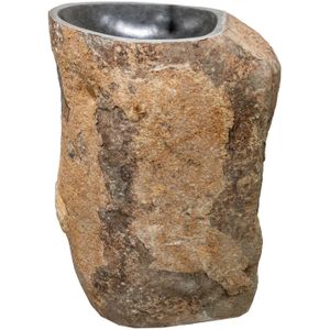 Waskom Cipi Joya Pedestal 45/55x80/85cm Vrijstaand River Stone