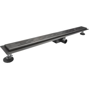 Douchegoot bws colorato compleet 100 cm geborsteld gunmetal