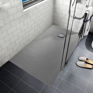 Douchebak Naxos - SMC - Stone-look - Mat Grijs - 120x90 cm