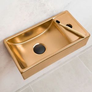 Fontein rechts bws ruby 40x22 cm mat rose goud
