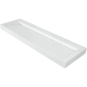 Wastafel AquaSplash Hoya 160x45.5 cm Zonder Kraangat Mat Wit