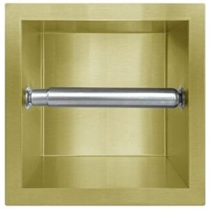 Inbouw Toiletrolhouder Sanilux Jali Geborsteld Goud